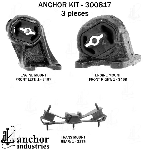 2011-2015 Ram 3500 Engine Mount Kit (Anchor)