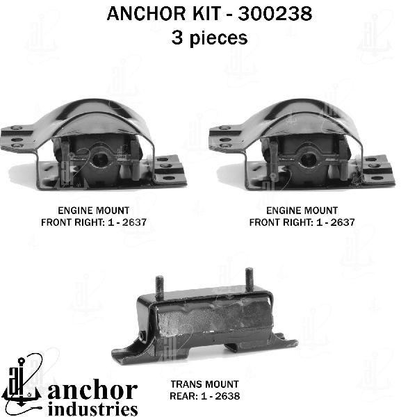 1988-1991 GMC Jimmy Engine Mount Kit (Anchor)