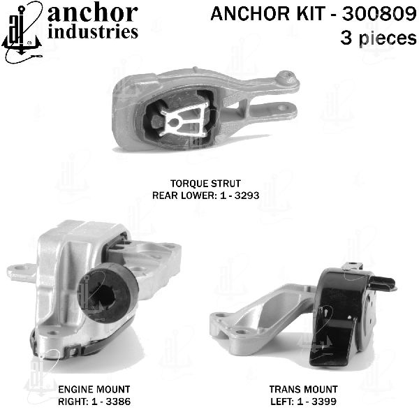 2012-2018 Chevrolet Sonic Engine Mount Kit (Anchor)