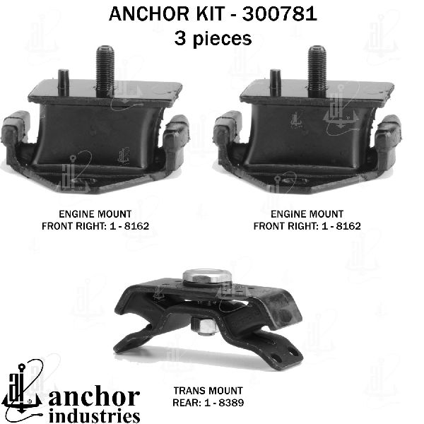 1981-1983 Toyota Pickup Engine Mount Kit (Anchor)
