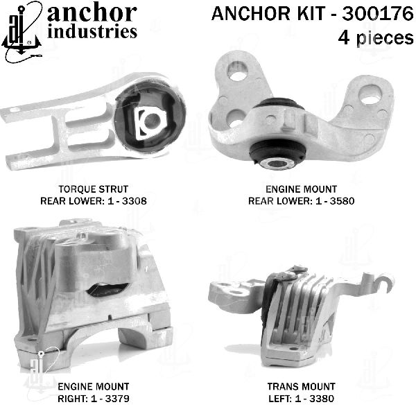 2014-2022 Jeep Cherokee Engine Mount Kit (Anchor)
