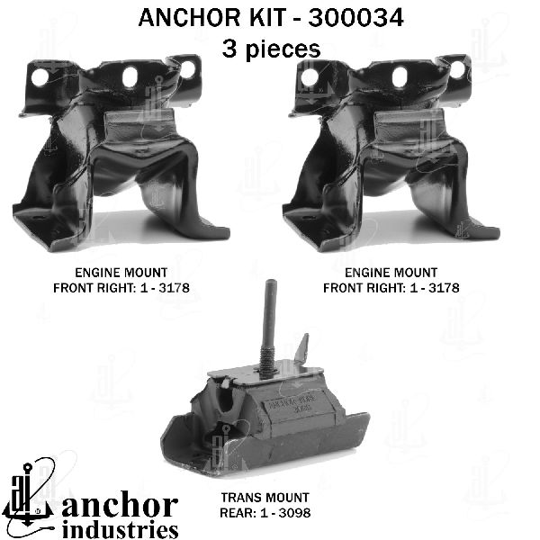 2003-2020 Chevrolet Express 3500 Engine Mount Kit (Anchor)
