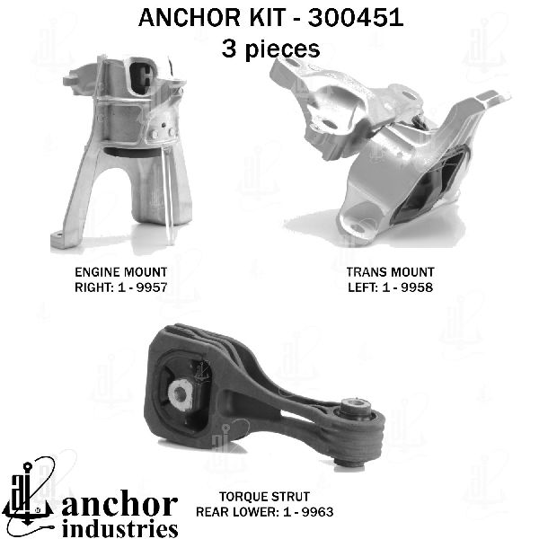 2016-2020 Honda Civic Engine Mount Kit (Anchor)
