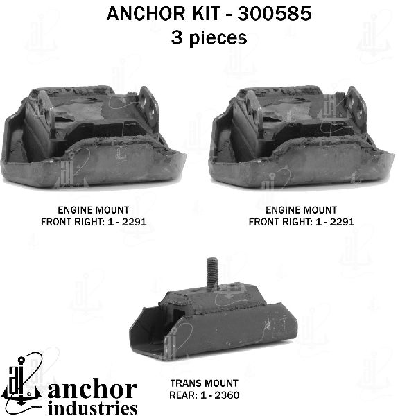 1976 Buick LeSabre Engine Mount Kit (Anchor)