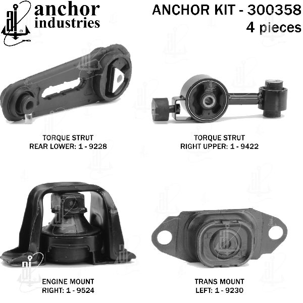 2009-2014 Nissan Cube Engine Mount Kit (Anchor)