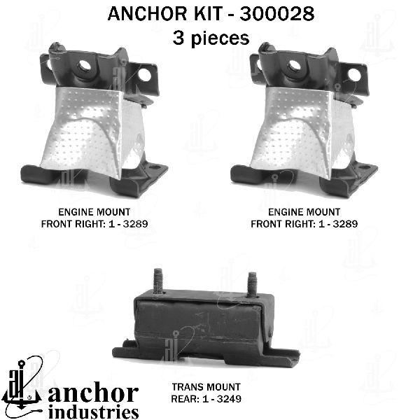 2011-2016 GMC Sierra 2500 HD Engine Mount Kit (Anchor)