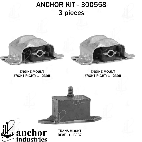 1972-1973 Chevrolet Caprice Engine Mount Kit (Anchor)