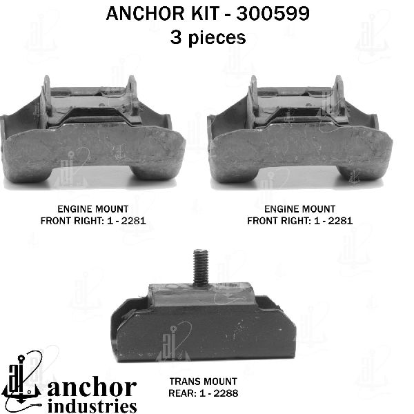 1975-1976 Buick Skylark Engine Mount Kit (Anchor)