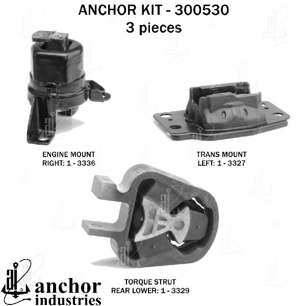 2013-2020 Ford Fusion Engine Mount Kit (Anchor)