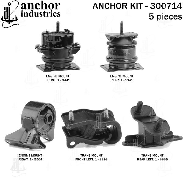 2001-2003 Acura CL Engine Mount Kit (Anchor)