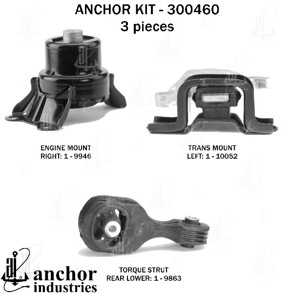 2016-2022 Honda HR-V Engine Mount Kit (Anchor)