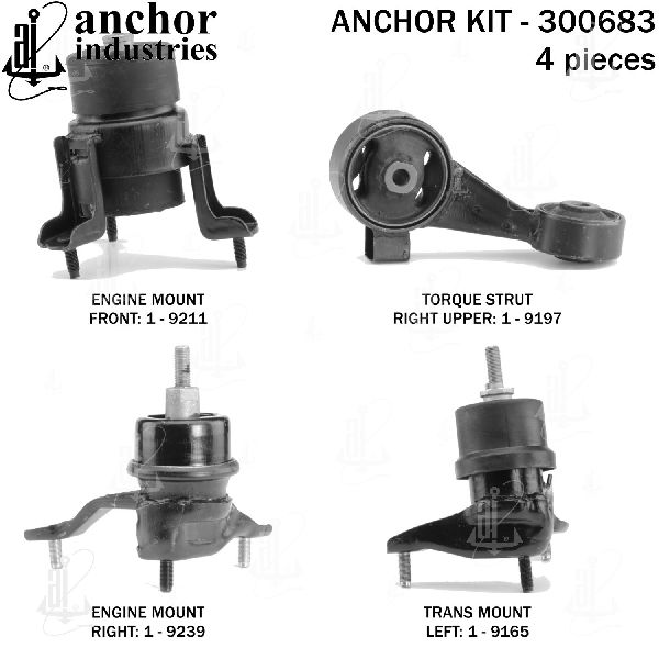 2002-2003 Toyota Camry Engine Mount Kit (Anchor)