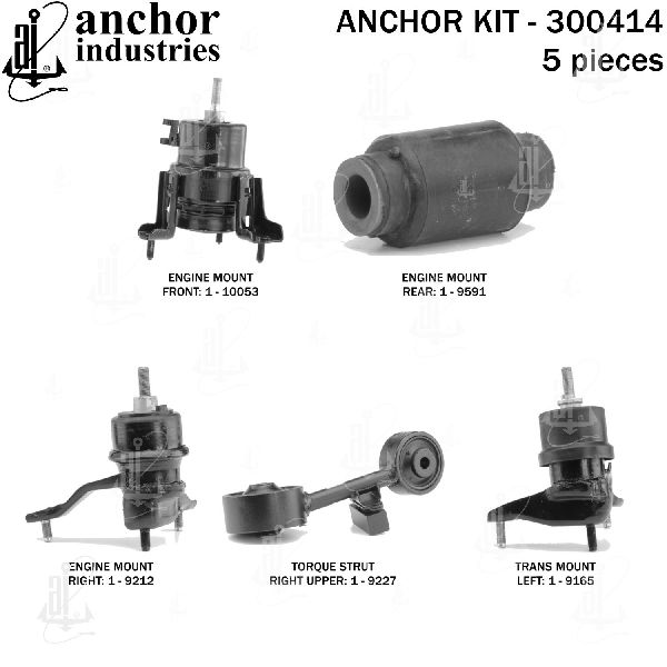 2004 Toyota Highlander Engine Mount Kit (Anchor)