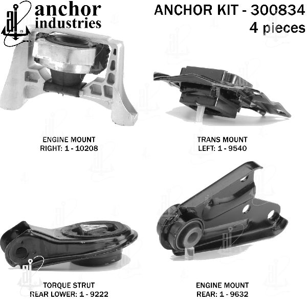 2010-2013 Mazda 3 Engine Mount Kit (Anchor)