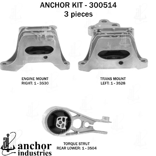 2018-2023 GMC Terrain Engine Mount Kit (Anchor)
