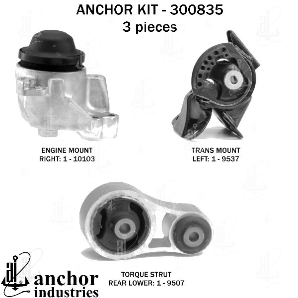 2007-2015 Mazda CX-9 Engine Mount Kit (Anchor)