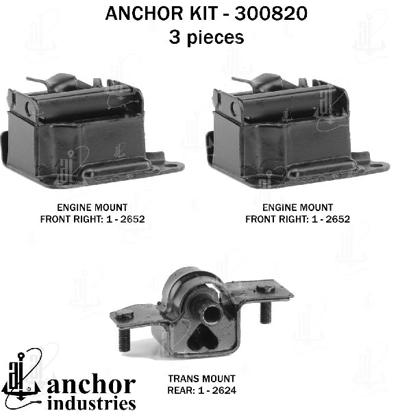 1987-1996 Dodge Dakota Engine Mount Kit (Anchor)