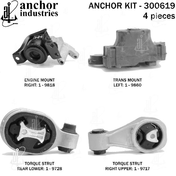 2011-2015 Nissan Juke Engine Mount Kit (Anchor)