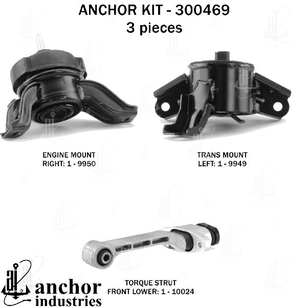 2013-2018 Hyundai Santa Fe Engine Mount Kit (Anchor)