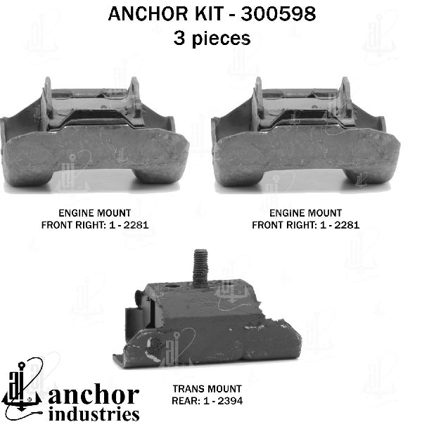 1973-1977 Buick Regal Engine Mount Kit (Anchor)