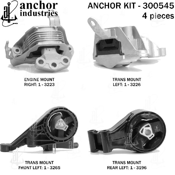 2011-2016 Chevrolet Cruze Engine Mount Kit (Anchor)