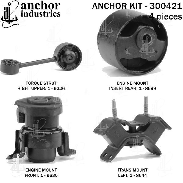 1998-2003 Toyota Sienna Engine Mount Kit (Anchor)