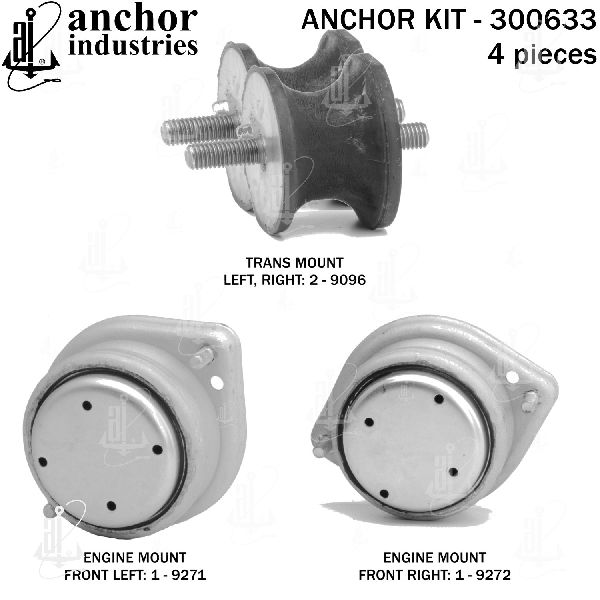 1995-2001 BMW 740i Engine Mount Kit (Anchor)