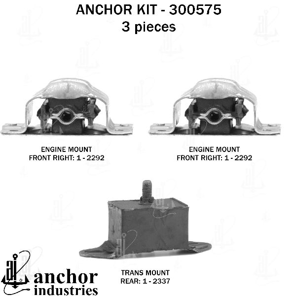 1975-1984 Chevrolet Caprice Engine Mount Kit (Anchor)