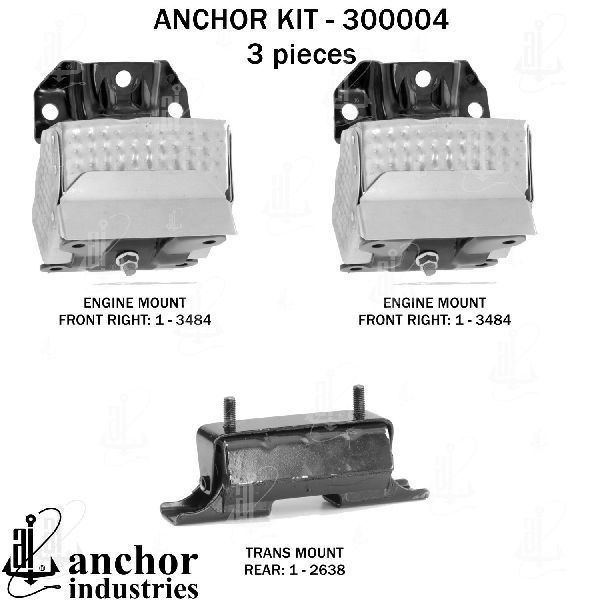 2007-2013 Chevrolet Avalanche Engine Mount Kit (Anchor)