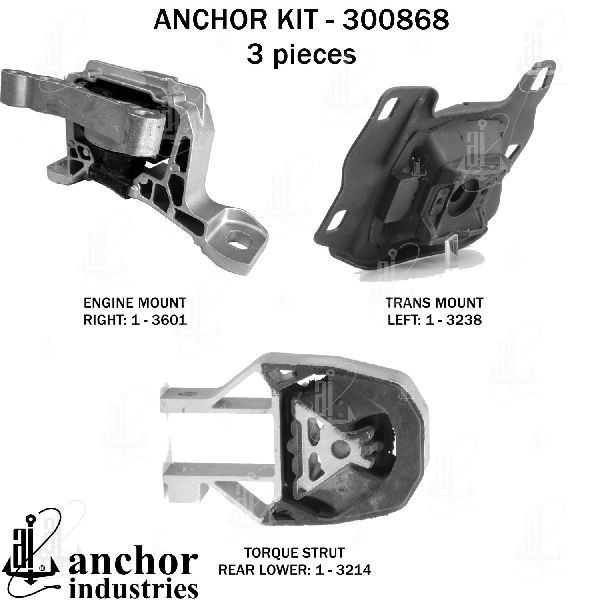 2014-2016 Ford Transit Connect Engine Mount Kit (Anchor)