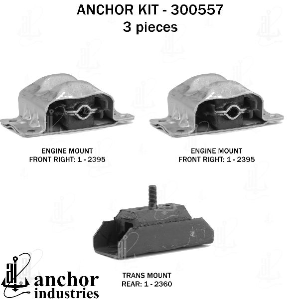 1973-1975 Chevrolet Monte Carlo Engine Mount Kit (Anchor)