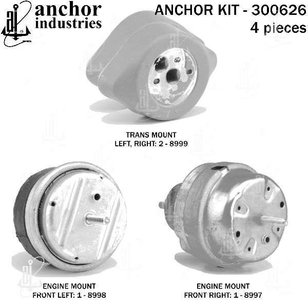 1997-2001 Audi A4 Engine Mount Kit (Anchor)