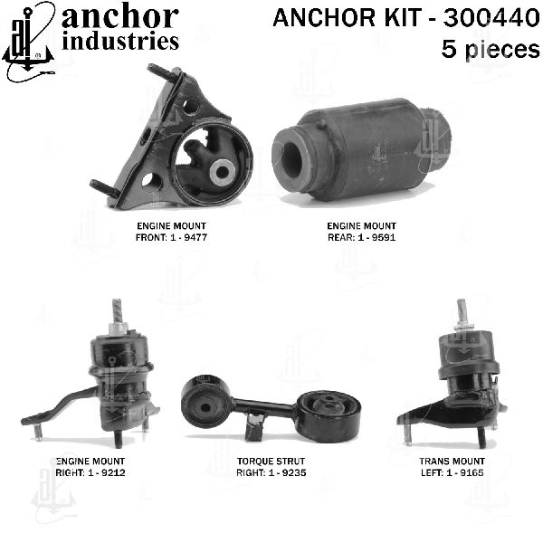 2001-2003 Toyota Highlander Engine Mount Kit (Anchor)