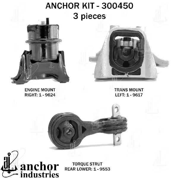 2006-2011 Honda Civic Engine Mount Kit (Anchor)