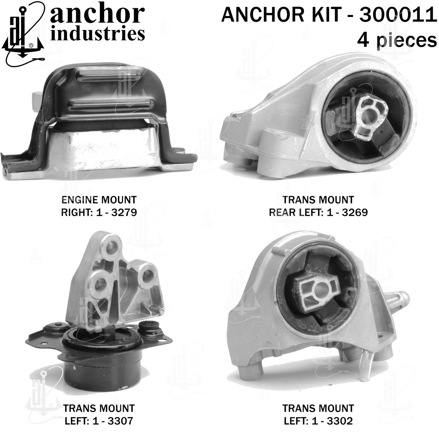2017, 2016, 2015, 2014, 2013, 2012, 2011, 2010 Chevrolet Equinox Sport Engine Mount Kit