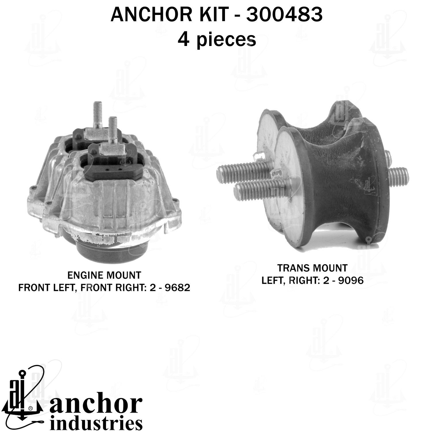 2009-2016 BMW 125i Engine Mount Kit Anchor