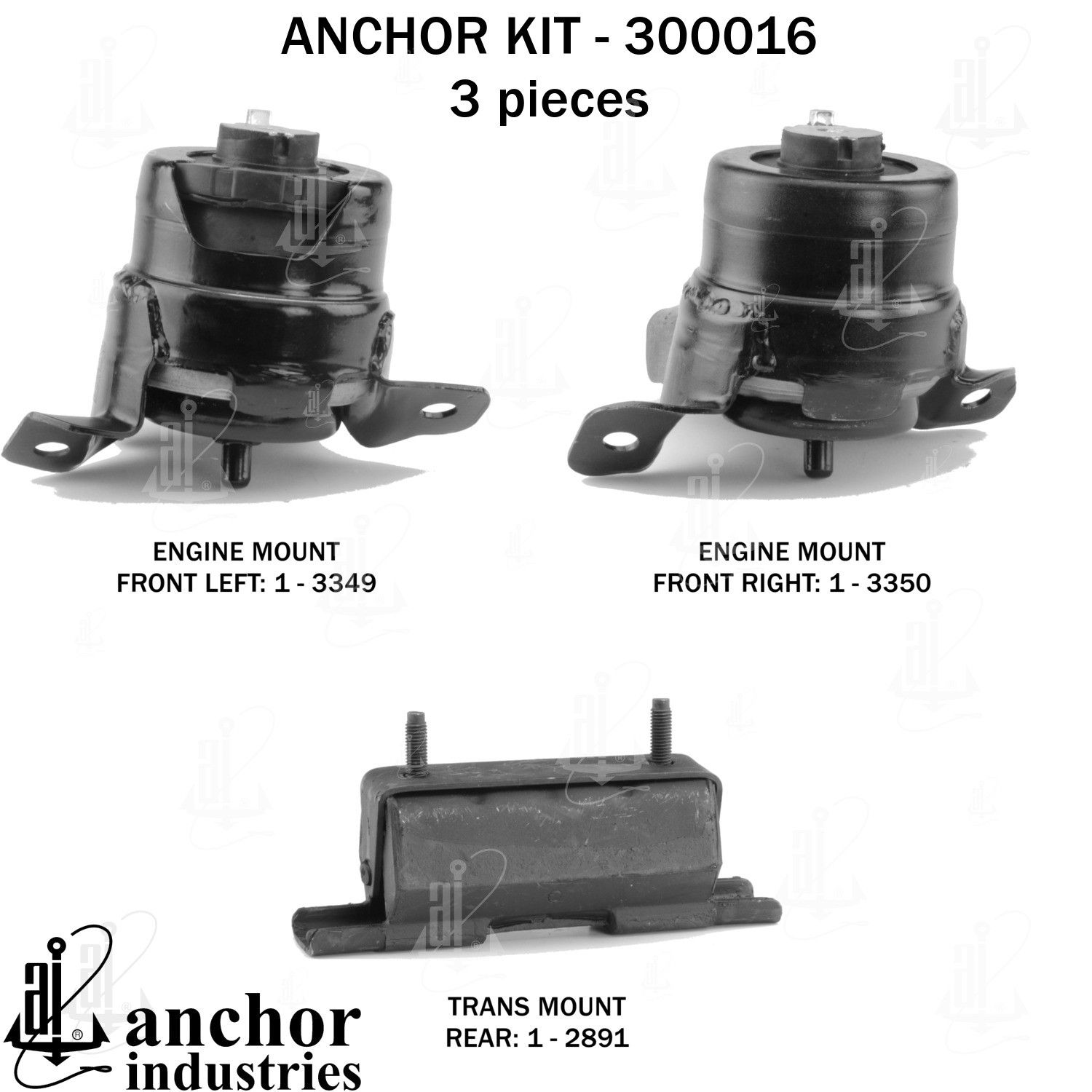 2022, 2021, 2020, 2019, 2018, 2017, 2016, 2015 GMC Canyon Engine Mount Kit