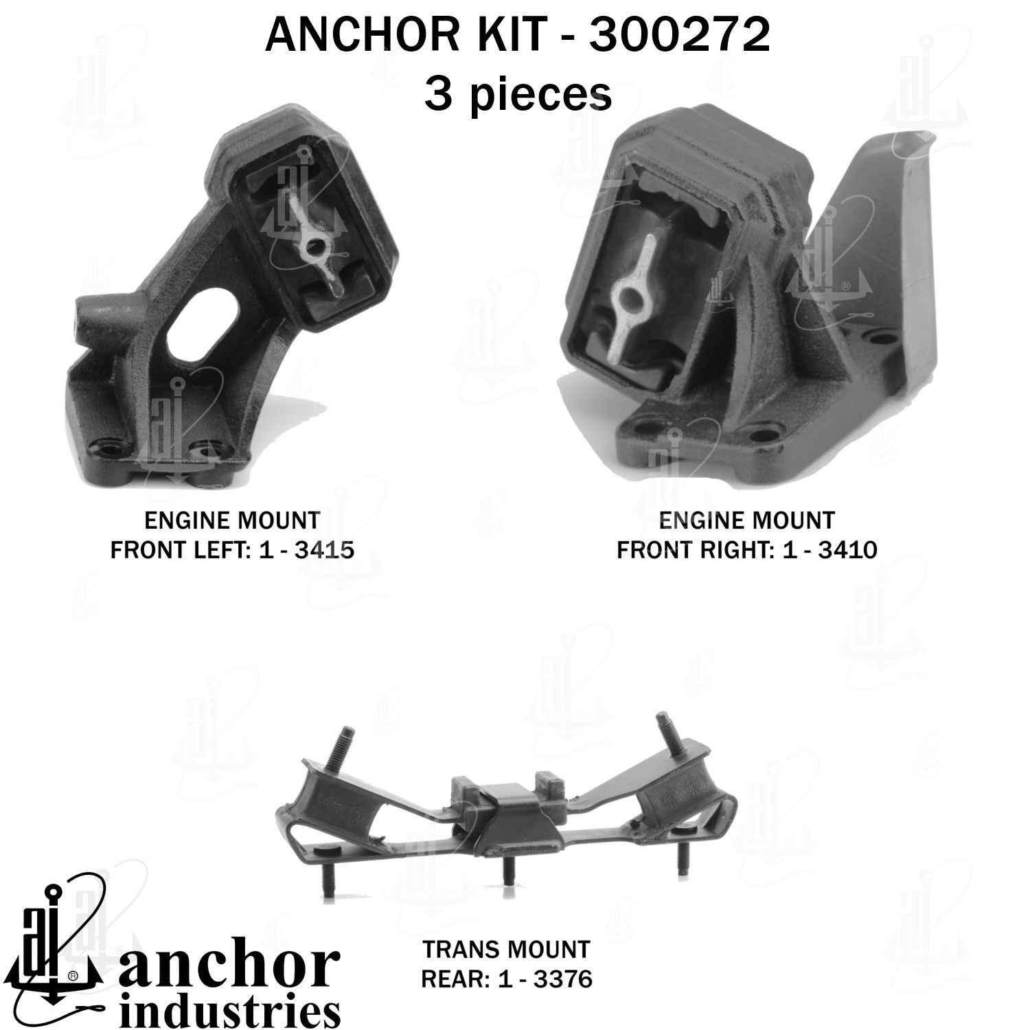 2012, 2011 Ram 2500 2500 Engine Mount Kit