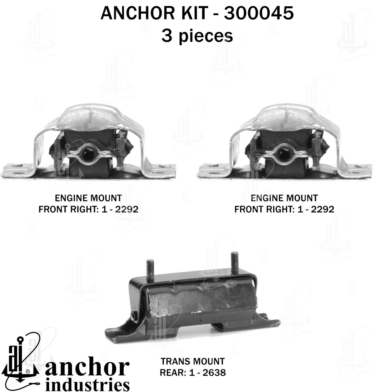 1987, 1986, 1985, 1984, 1983, 1982 GMC Jimmy Engine Mount Kit