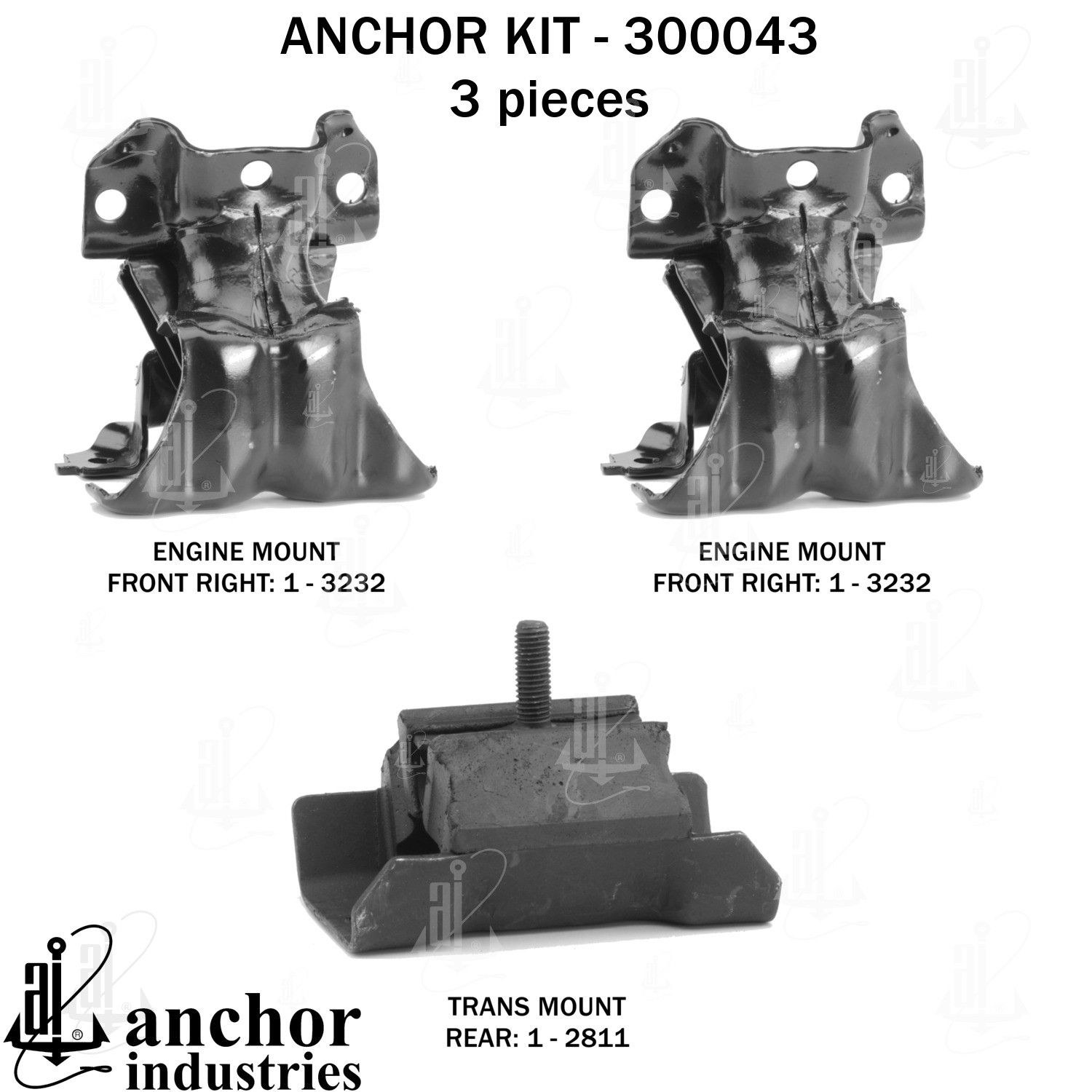 2009, 2008, 2007 GMC Yukon 1500 Engine Mount Kit