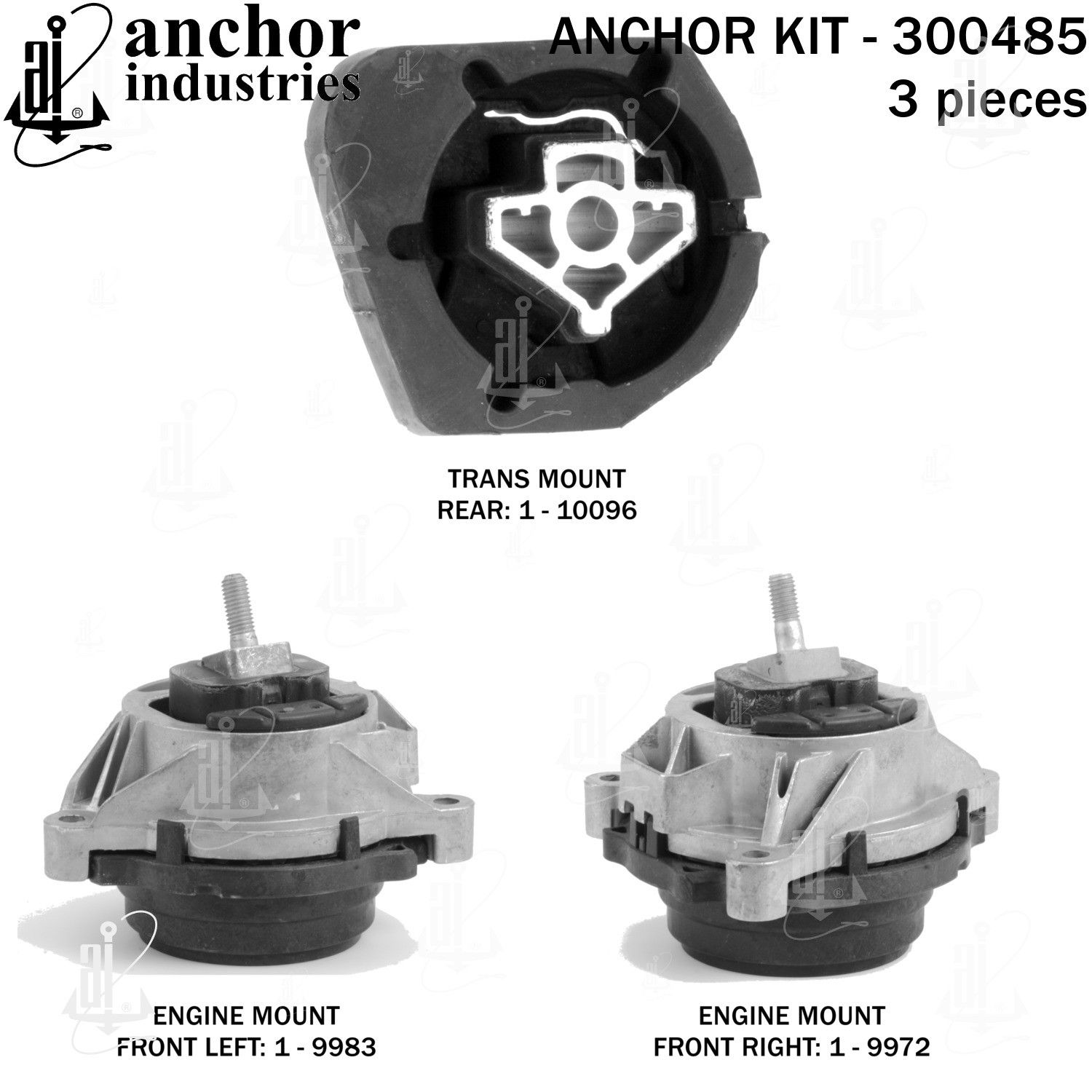 2018, 2017, 2016, 2015 BMW X4 xDrive Engine Mount Kit