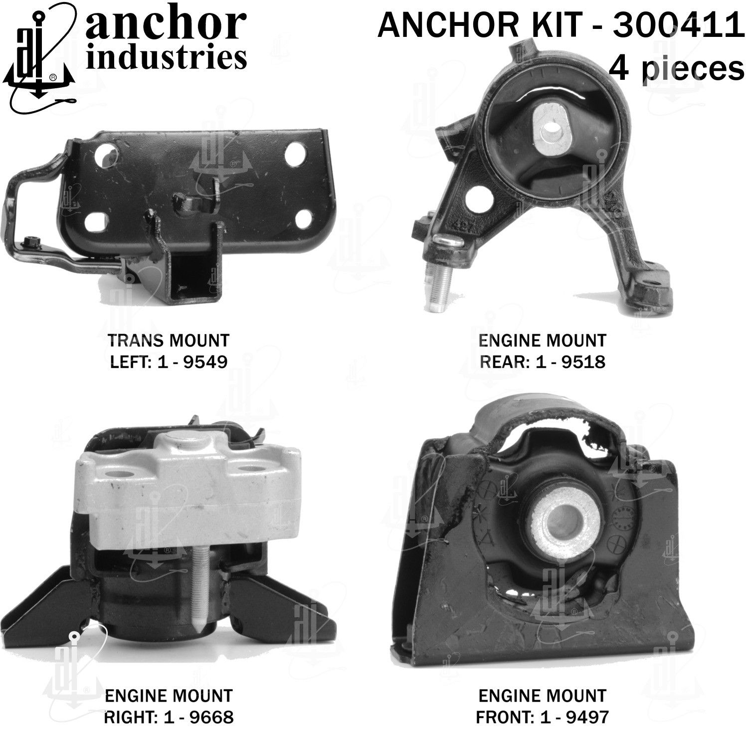 2008, 2007, 2006 Toyota RAV4 Engine Mount Kit