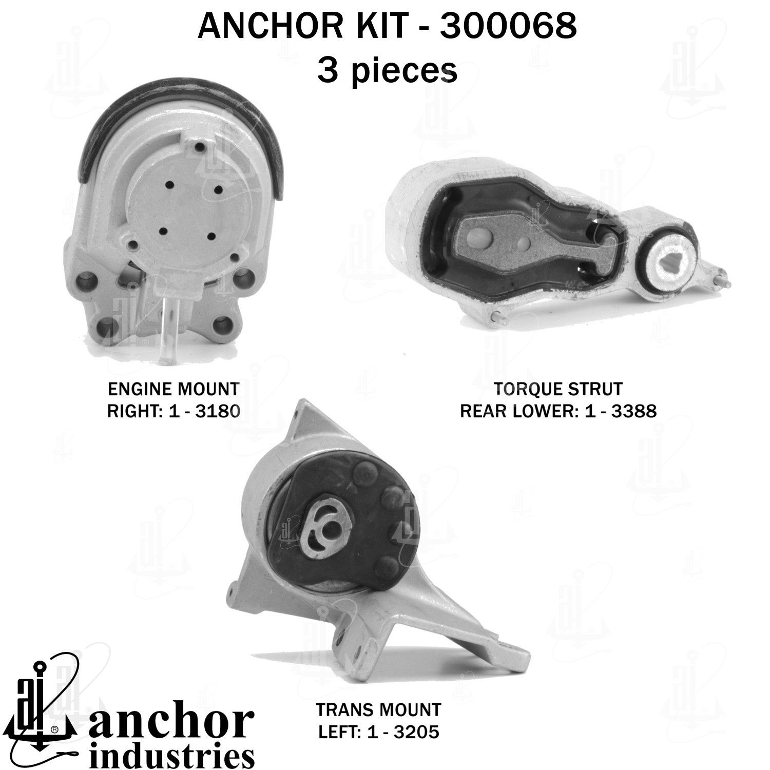 2019, 2018, 2017, 2016, 2015, 2014, 2013 Ford Flex Engine Mount Kit