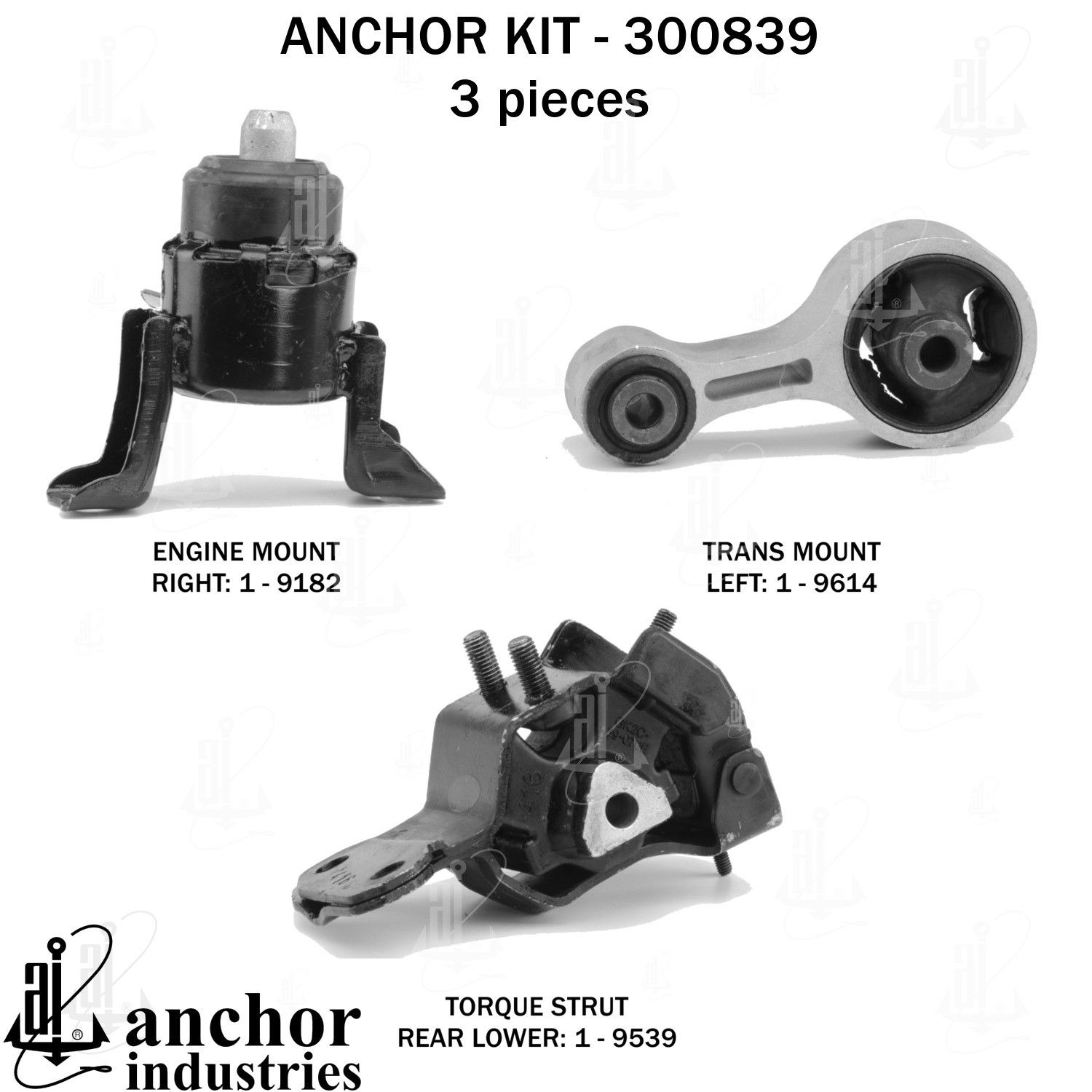 2008, 2007, 2006 Mazda 6 Engine Mount Kit