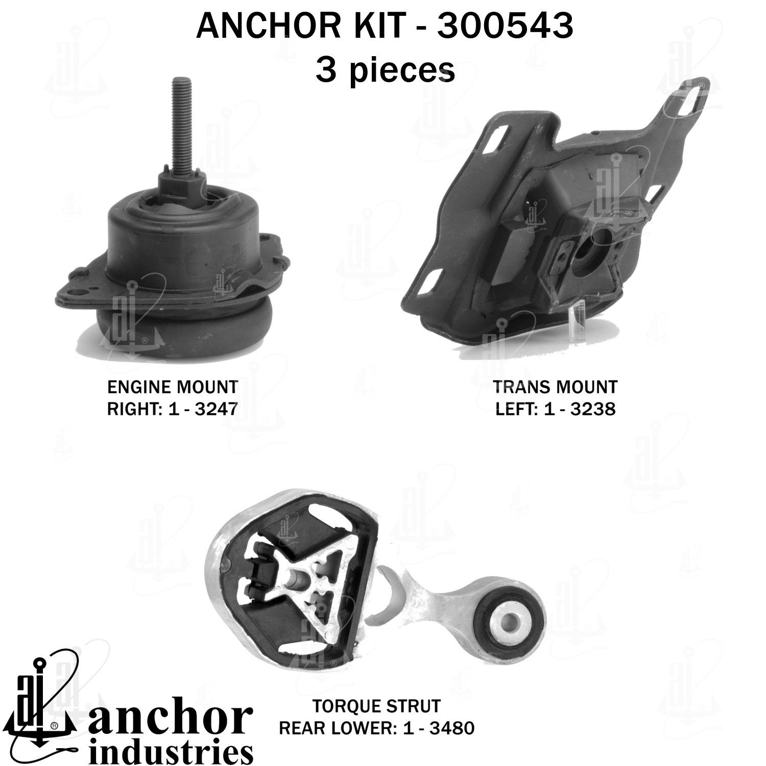 2019, 2018, 2017, 2016 Ford Explorer Engine Mount Kit