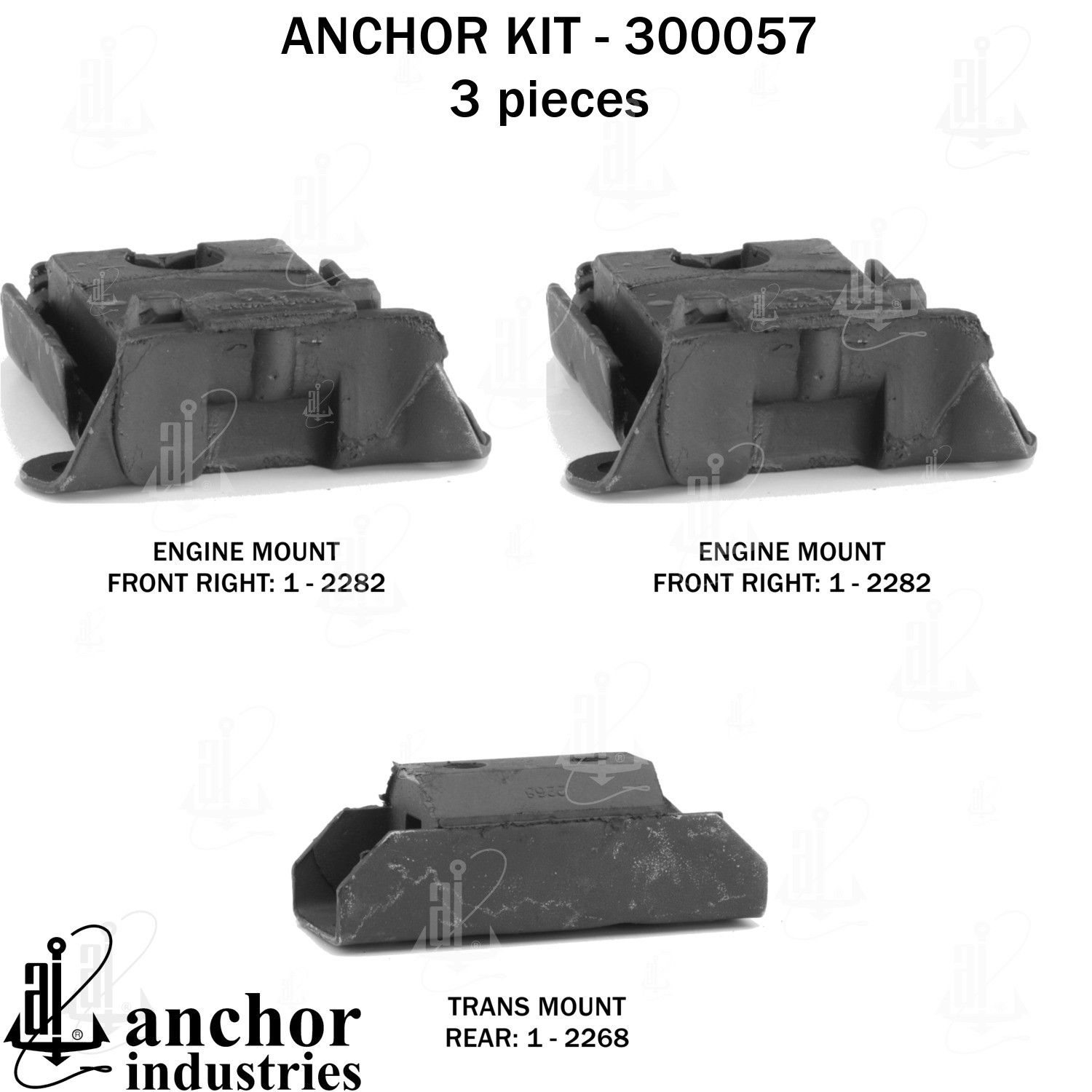 1972, 1971, 1970 GMC Jimmy Engine Mount Kit