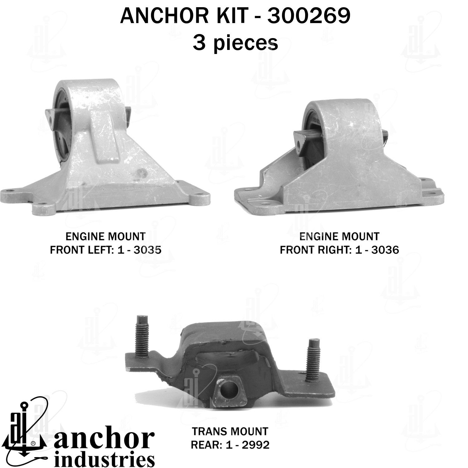 2003, 2002, 2001, 2000 Dodge Durango Engine Mount Kit