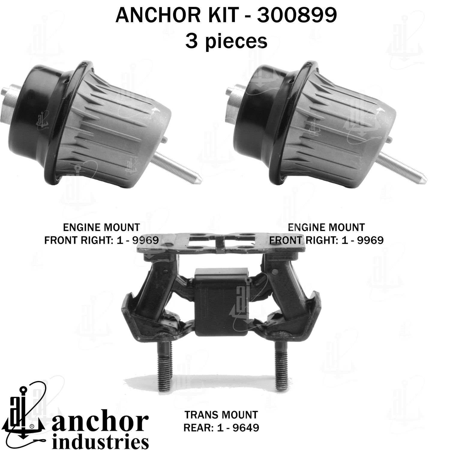 2011, 2010, 2009, 2008, 2007 Lexus GS350 Engine Mount Kit