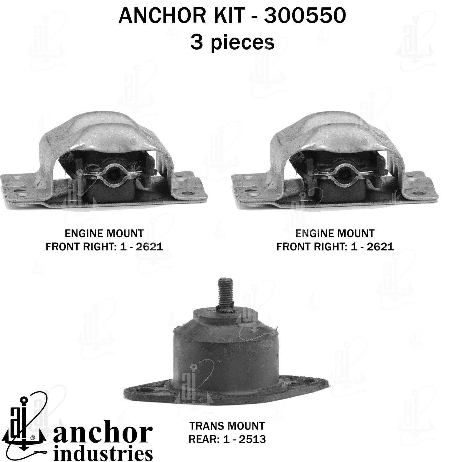 1990, 1989, 1988 GMC C3500 Engine Mount Kit