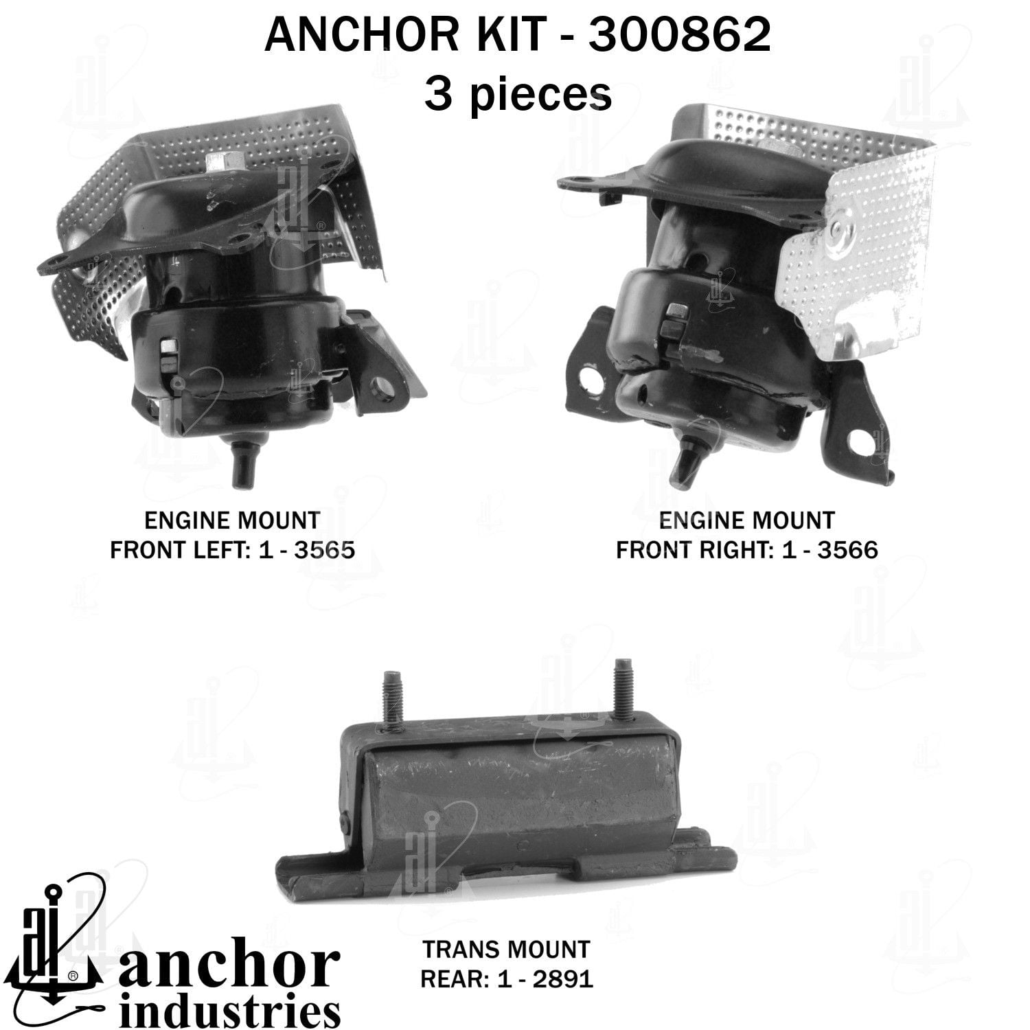 2018, 2017, 2016, 2015 GMC Sierra Engine Mount Kit